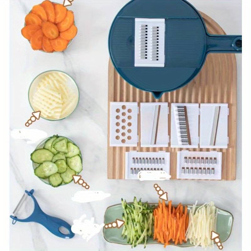 8 In 1 Mandoline Slicer Vegetable Slicer Potato Peeler Carrot Onion Grater With Strainer Vegetable Cutter Kitchen Accessories