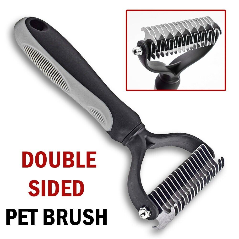 Pet Deshedding Brush Dog Cat Hair Remover Mitt Massage Brush Grooming Brush Comb